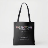 Tote Bag Technicien en pharmacie sur mesure PBT Phlebotomie (Devant)