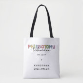 Tote Bag Technicien en pharmacie sur mesure PBT Phlebotomie (Devant)
