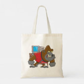 Tote Bag Technicien en sécurité informatique Gorille en col (Dos)