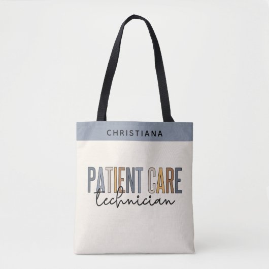 Tote Bag Technicien en soins aux patients sur mesure Cadeau (Devant)