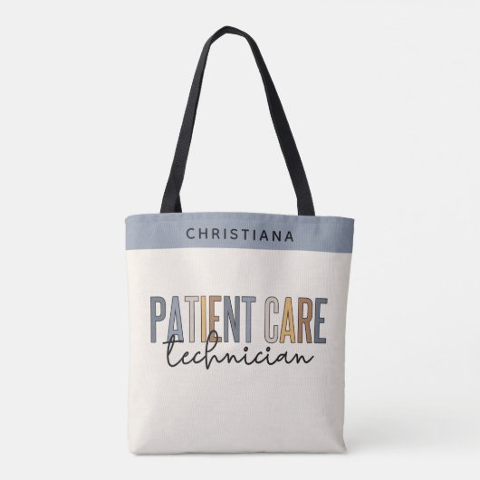 Tote Bag Technicien en soins aux patients sur mesure Cadeau (Dos)