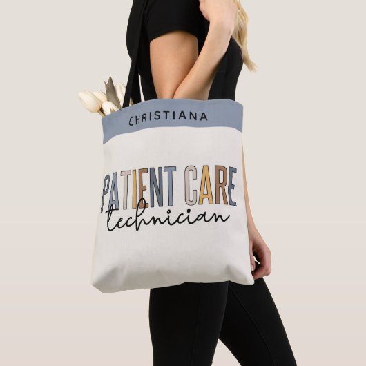 Tote Bag Technicien en soins aux patients sur mesure Cadeau (De près)