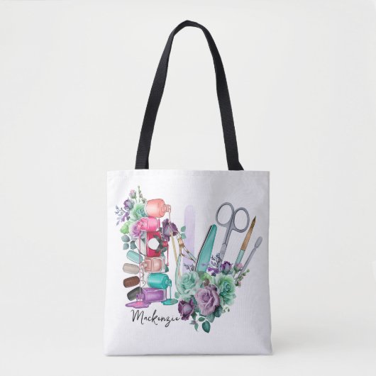 Tote Bag Technologie de l'ongle personnalisée (Devant)