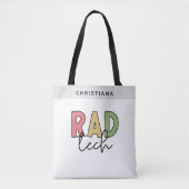 Tote Bag Technologue radiologique sur mesure Rad Tech Radio (Devant)