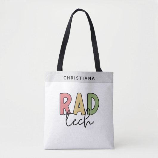 Tote Bag Technologue radiologique sur mesure Rad Tech Radio (Devant)