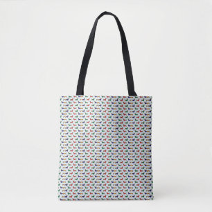 Tote Bag teckel-papier peint