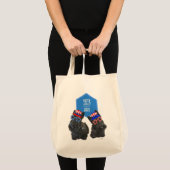 Tote Bag Teckels Écossais Ainsley et Harry VOTENT (Devant (produit))