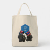 Tote Bag Teckels Écossais Ainsley et Harry VOTENT (Dos)