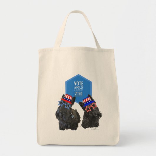 Tote Bag Teckels Écossais Ainsley et Harry VOTENT (Devant)