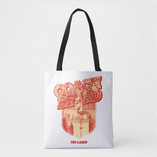 Tote Bag Ted Lasso | Badge de la barbe de l'entraîneur (Devant)