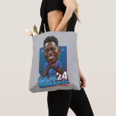 Tote Bag Ted Lasso | Sam Obisanya Bobblehead (De près)