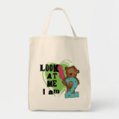 Tote Bag Teddy Bear I'm 2 Anniversaire T-shirts et cadeaux (Devant)