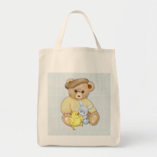 Tote Bag Teddy Boy - Pâques (Devant)