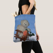 Tote Bag Teddy en voyage (De près)