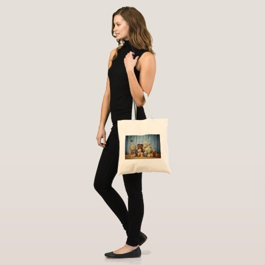 Tote Bag Teddy mit Freunde (Devant (modèle))