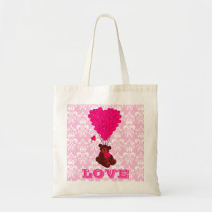 Tote Bag Teddy ours valentines amour