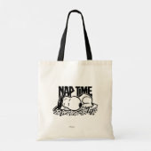 Tote Bag Tee - shirt | Snoopy Nap Time | Ajouter Votre Nom (Dos)
