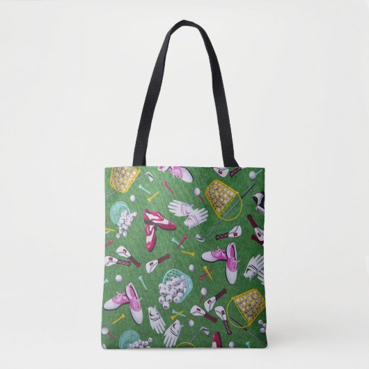 Tote Bag Tee Time Girly Golf (Devant)