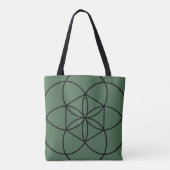 Tote Bag Teintes de fleurs sur l'épaule (Dos)
