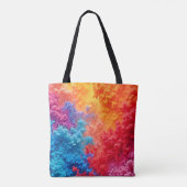Tote Bag Teintes de Nuages Abstraits Vibrants (Dos)