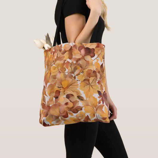 Tote Bag Teintes Feuillues De Couleur (De près)