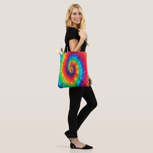 Tote Bag teinture à cravate (Sur le modèle)