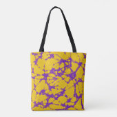 Tote Bag Teinture à tarte violette et jaune (Dos)
