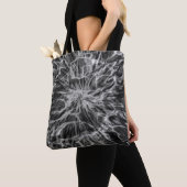 TOTE BAG TEINTURE NŒUD NOIR BLANC (De près)