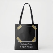 Tote Bag Téléchargez une photo et ajoutez un message person (Devant)