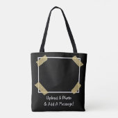 Tote Bag Téléchargez une photo et ajoutez un message person (Dos)