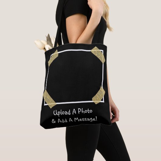 Tote Bag Téléchargez une photo et ajoutez un message person (De près)