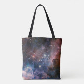 Tote Bag Télescope Nebula Hubble Carina Rouge et Bleu (Dos)