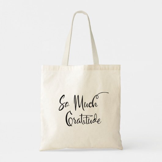Tote Bag Tellement de gratitude Typographie de script moder (Dos)
