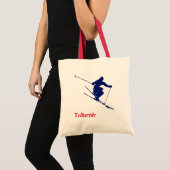 Tote Bag Telluride Blue Snow Skier (Devant (produit))