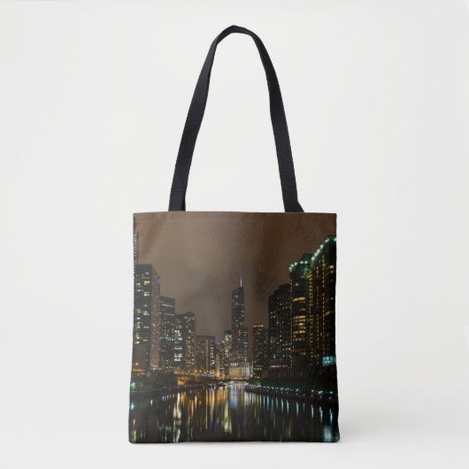 Tote Bag Tempête au-dessus de Chicago (Devant)