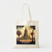 Tote Bag Temple Ayutthaya Thaïlande coucher de soleil (Devant)