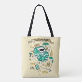 Tote Bag Temps d'aventure | Croquis BMO "Awesomatude" (Dos)