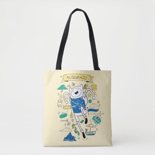 Tote Bag Temps d'aventure | Croquis de recherche "algébriqu (Devant)