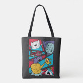 Tote Bag Temps d'aventure | Graphique du panneau d'action (Dos)