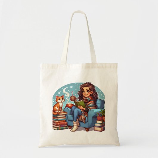 Tote Bag Temps de lecture confortable (Devant)