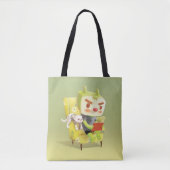Tote Bag Temps de lecture confortable avec animal de compag (Devant)