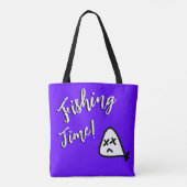 Tote Bag temps de pêche ! (Dos)