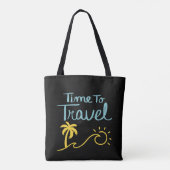 Tote Bag Temps De Voyage Plage (Dos)