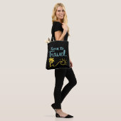 Tote Bag Temps De Voyage Plage (Sur le modèle)