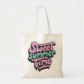 Tote Bag Temps d'été rétro doux (Devant)