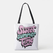 Tote Bag Temps d'été rétro doux (Dos)