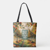 Tote Bag Temps doux et pommes pour toujours | (Dos)