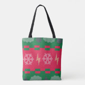 Tote Bag Temps du pull de Noël Humour Amusant (Dos)