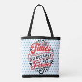 Tote Bag Temps durs inspirants (Dos)