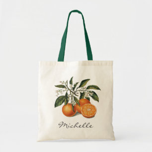 Tote Bag Tendance Été Tropical Aquarelle Oranges Citriques 